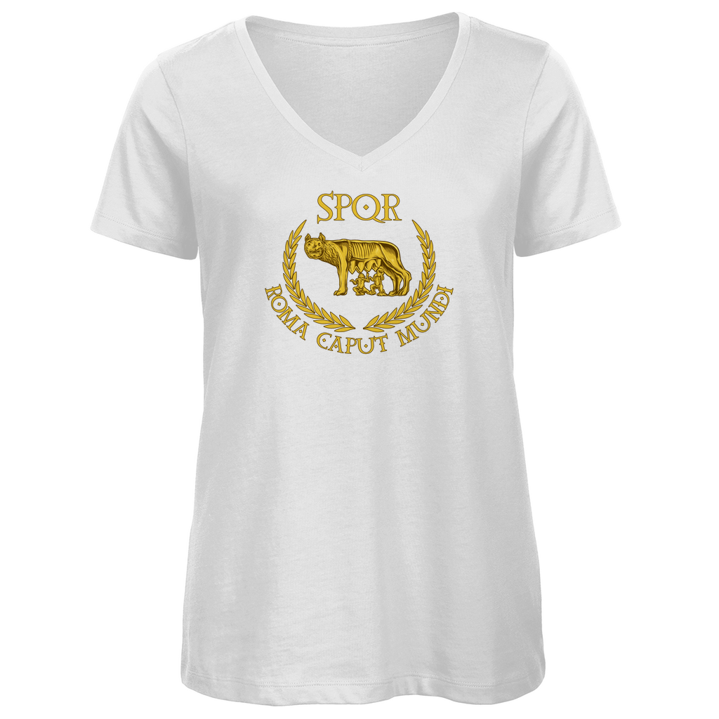 Roma Caput Mundi - Damen Premium V-Neck T-Shirt