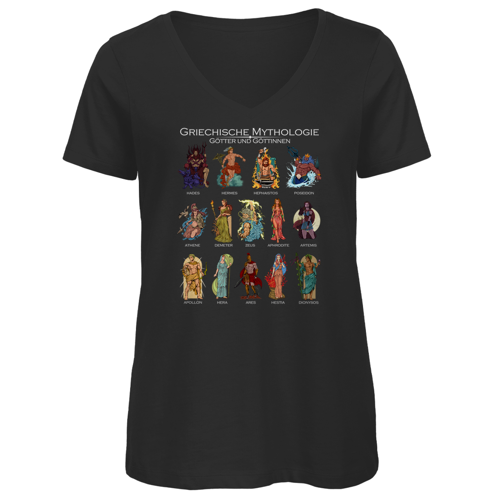 Götter der griechischen Mythologie - Damen Premium V-Neck T-Shirt