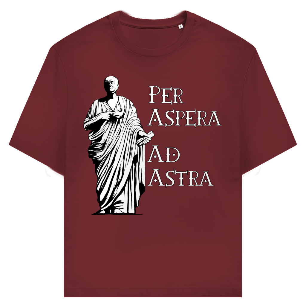 Seneca Zitat Per Aspera Ad Astra - Unisex Premium T-Shirt