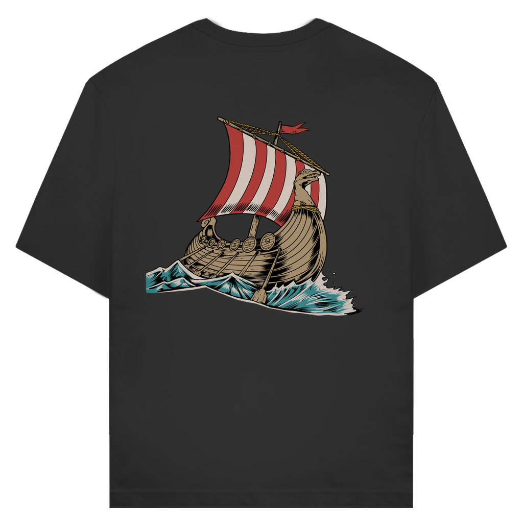 Wikinger-Langschiff-Crew - Unisex Premium T-Shirt