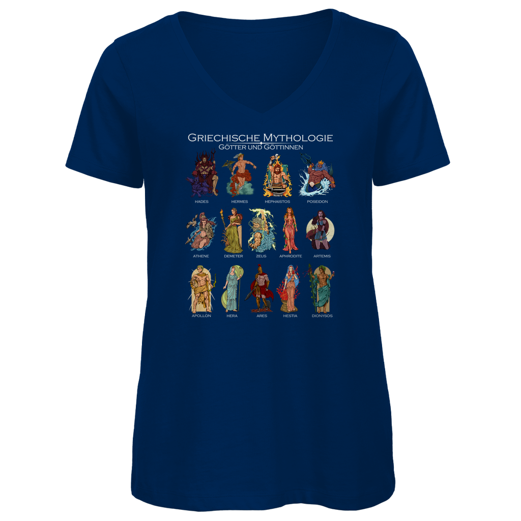 Götter der griechischen Mythologie - Damen Premium V-Neck T-Shirt