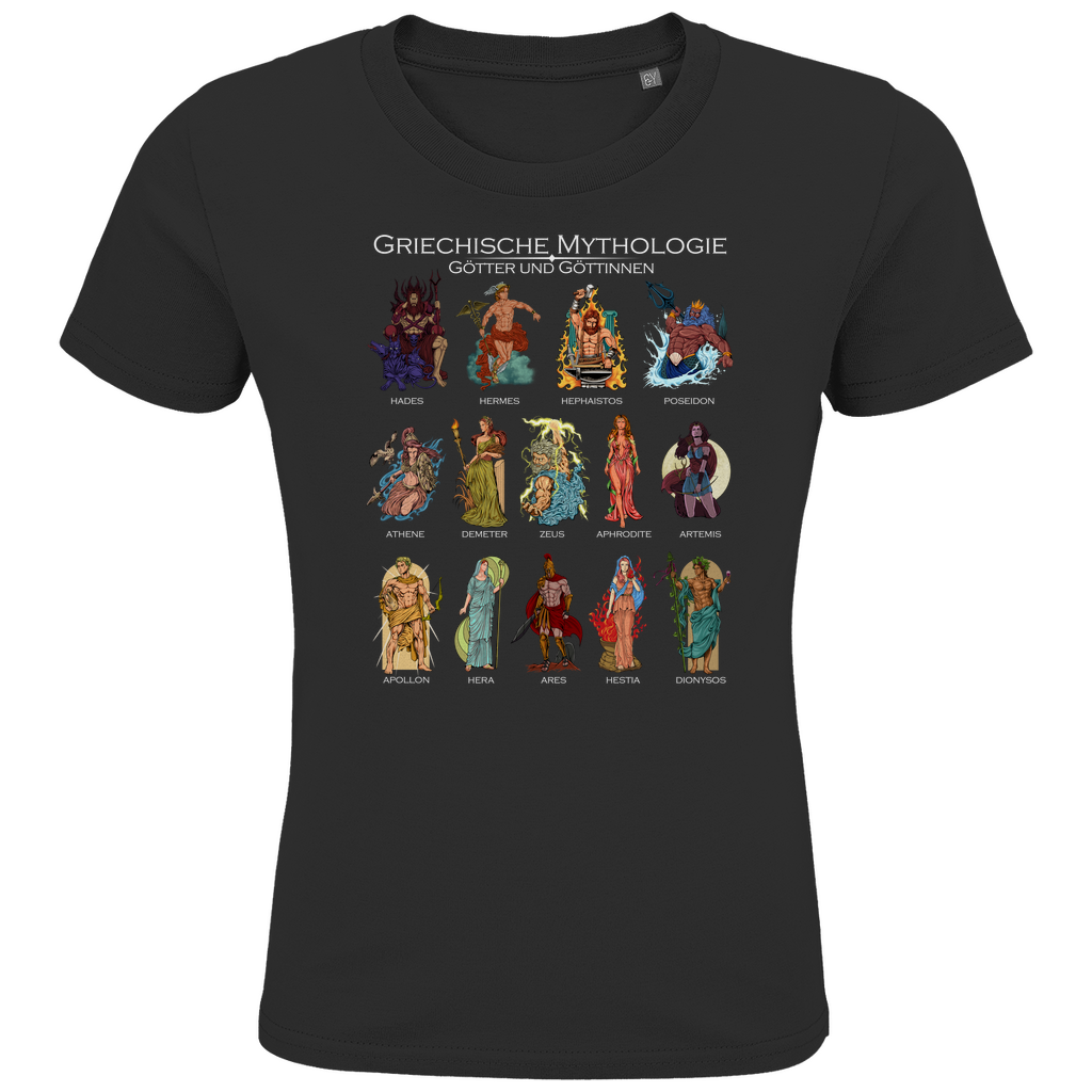 Götter der griechischen Mythologie - Kinder Premium Bio T-Shirt