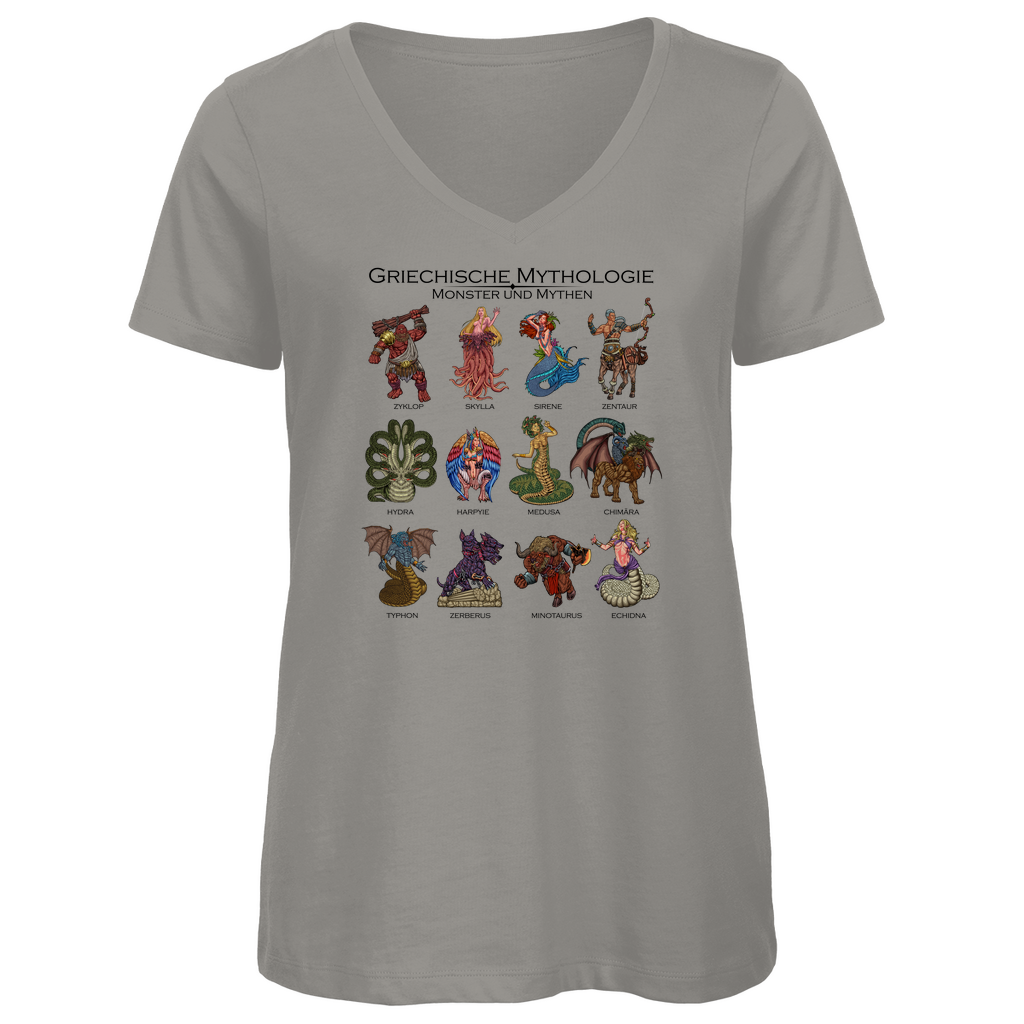 Monster der griechischen Mythologie - Damen Premium V-Neck T-Shirt