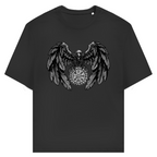 Rabe mit Futhark und Vegvisir - Unisex Premium T-Shirt