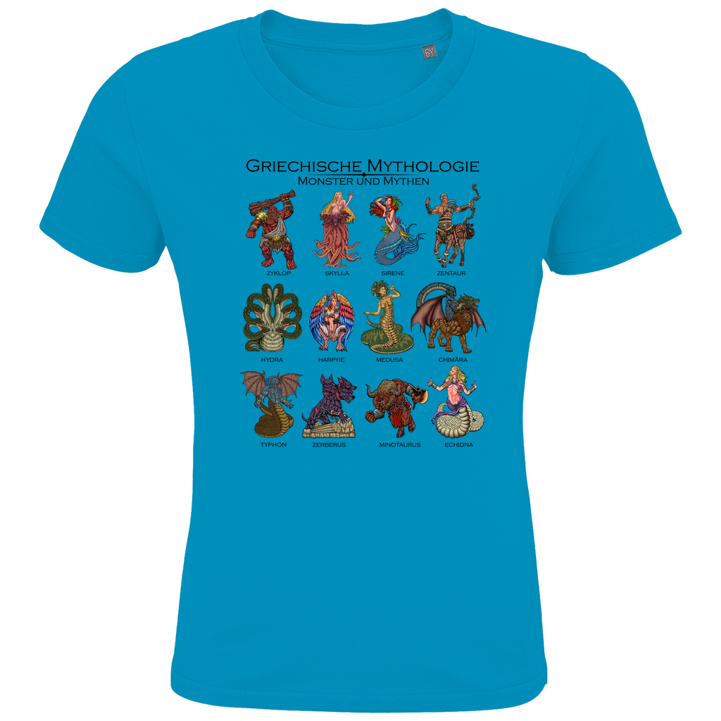 Monster der griechischen Mythologie - Kinder Premium Bio T-Shirt
