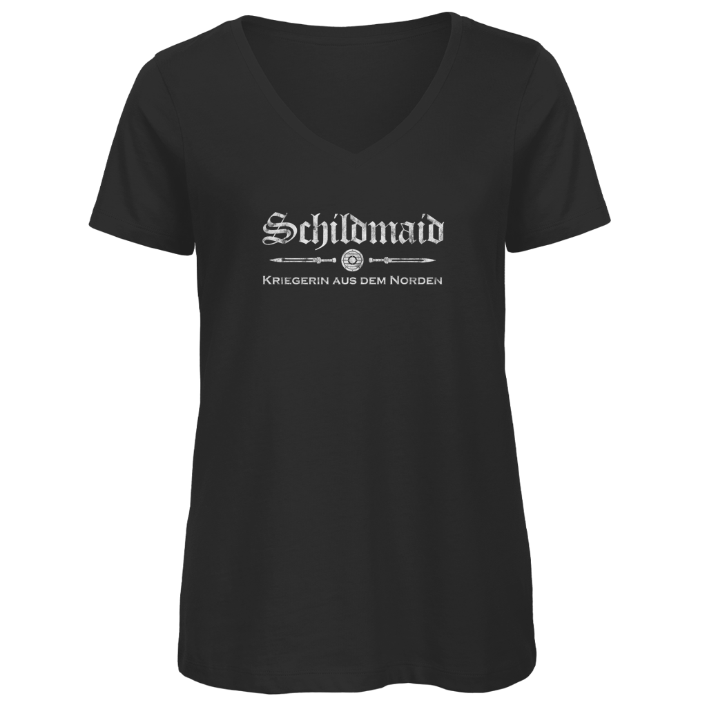 Schildmaid – Kriegerin aus dem Norden - Damen Premium V-Neck T-Shirt