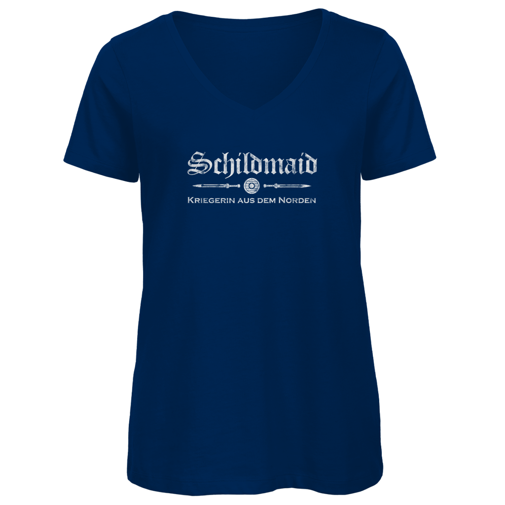 Schildmaid – Kriegerin aus dem Norden - Damen Premium V-Neck T-Shirt