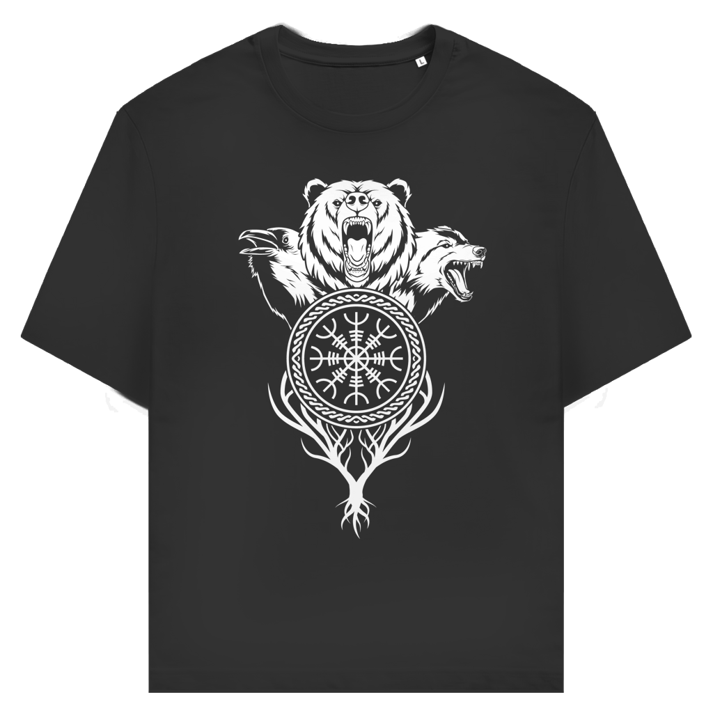 Schreckenshelm – Zeichen von Schutz und Urgewalt - Unisex Premium T-Shirt