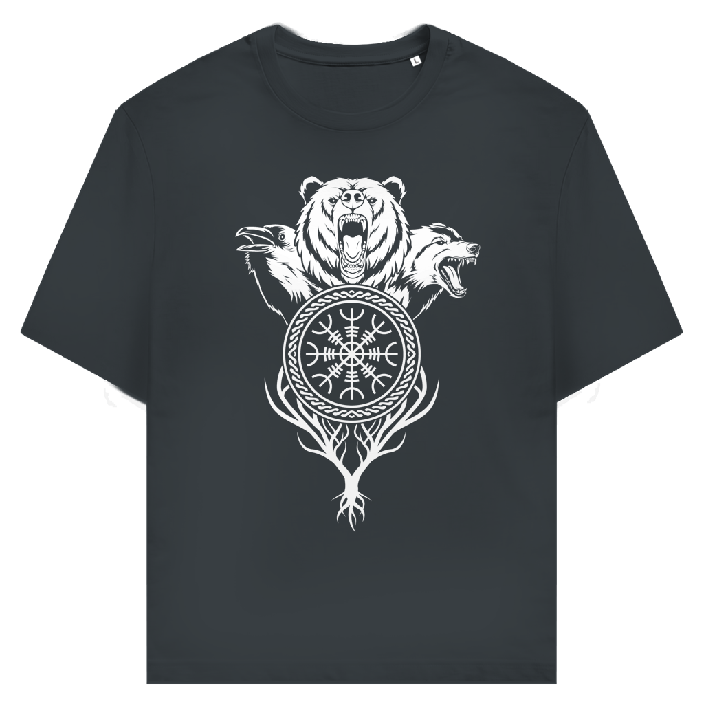 Schreckenshelm – Zeichen von Schutz und Urgewalt - Unisex Premium T-Shirt