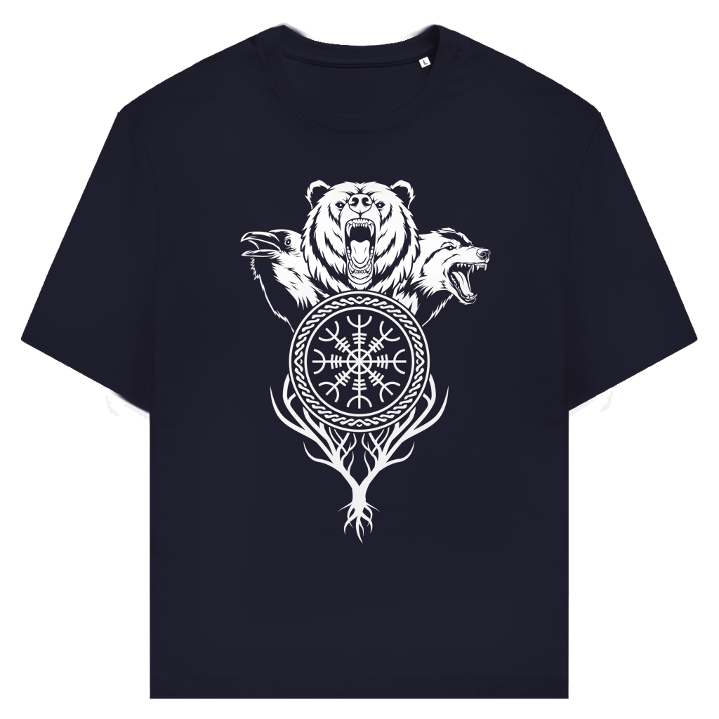 Schreckenshelm – Zeichen von Schutz und Urgewalt - Unisex Premium T-Shirt