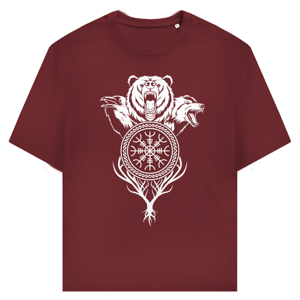 Schreckenshelm – Zeichen von Schutz und Urgewalt - Unisex Premium T-Shirt