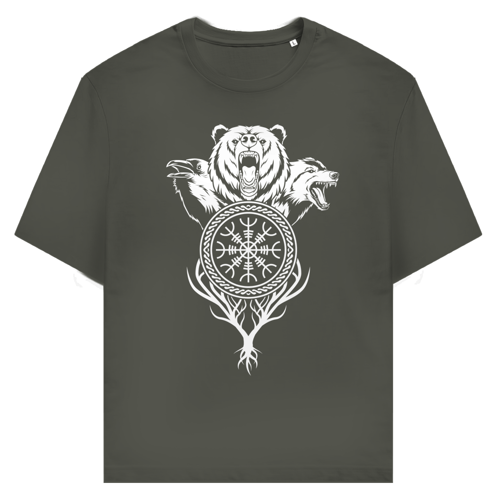 Schreckenshelm – Zeichen von Schutz und Urgewalt - Unisex Premium T-Shirt