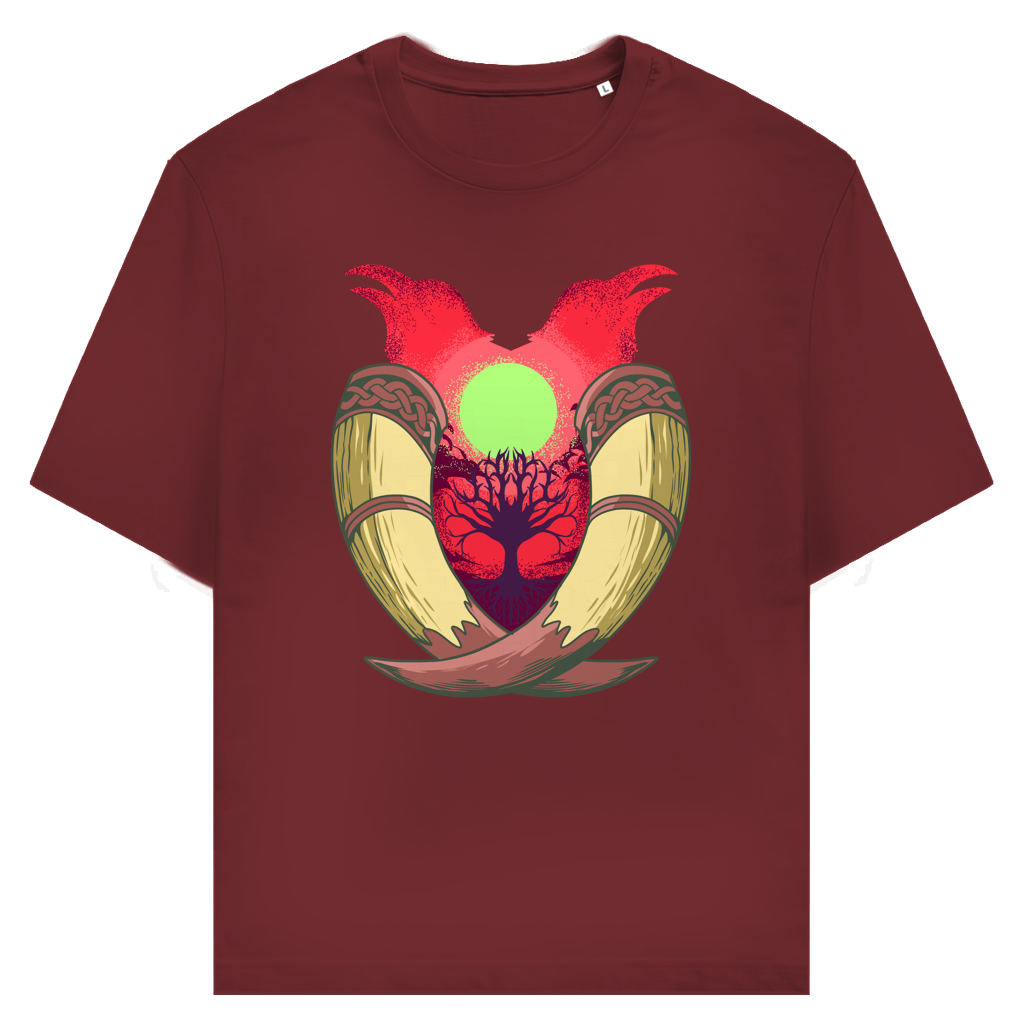 Yggdrasil & die Raben - Nordische Trinkhörner - Unisex Premium T-Shirt