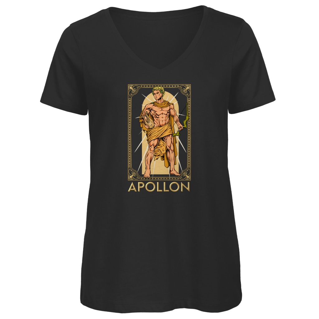 Apollon - Gott der Sonne - Damen Premium V-Neck T-Shirt