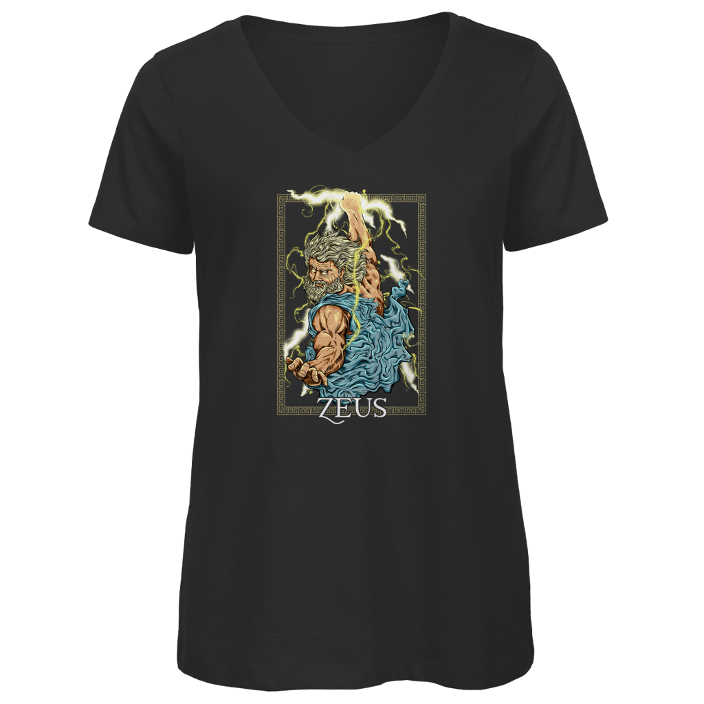 Zeus - Herrscher des Olymps - Damen Premium V-Neck T-Shirt