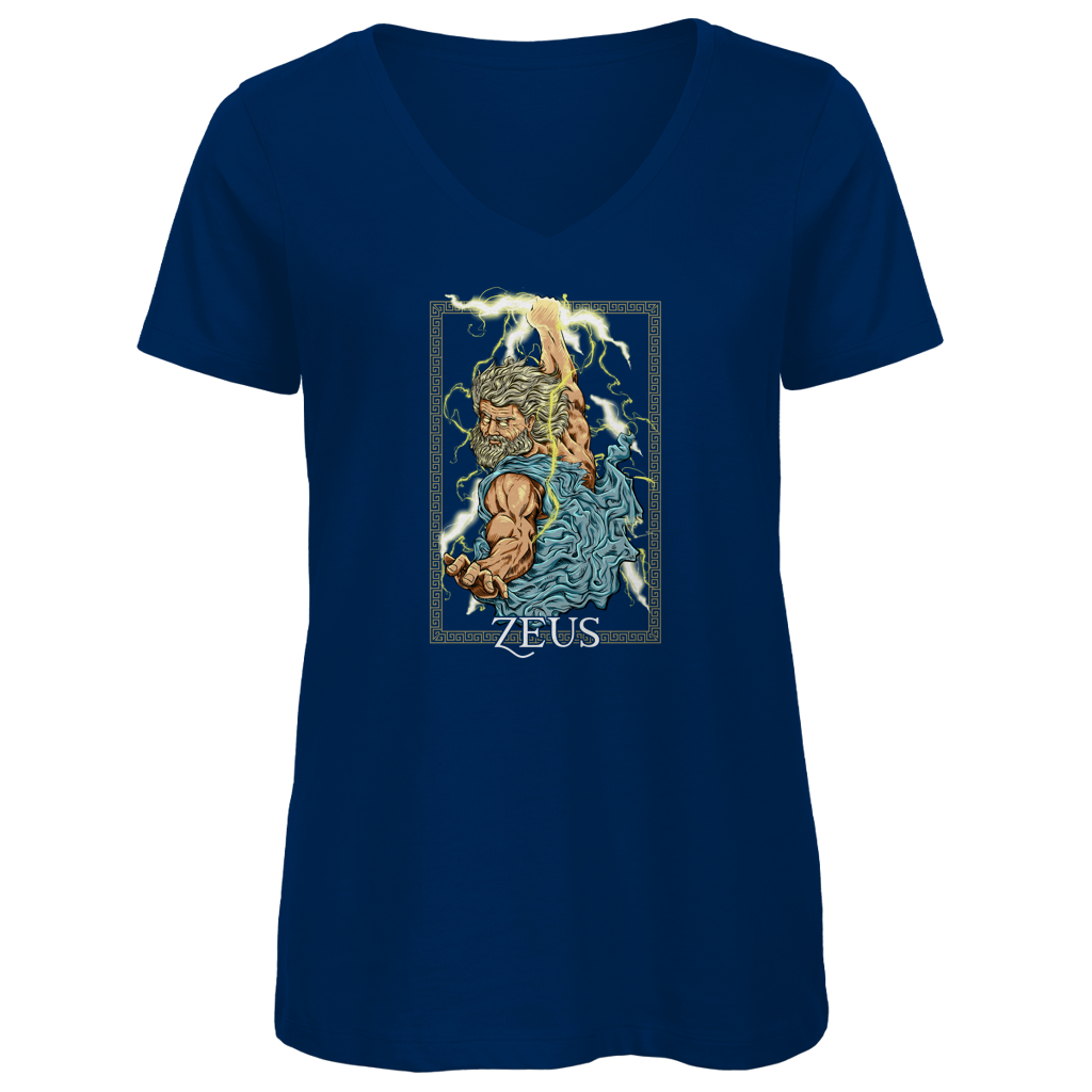 Zeus - Herrscher des Olymps - Damen Premium V-Neck T-Shirt