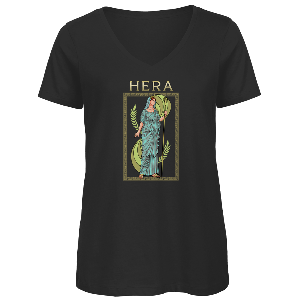 Hera - Königin der Göttin - Damen Premium V-Neck T-Shirt