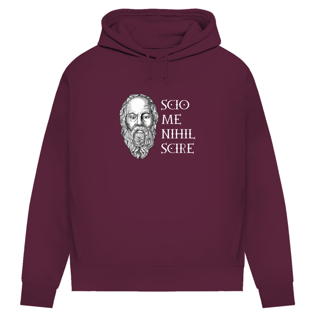 Sokrates - Scio me nihil scire - Damen Premium Hoodie