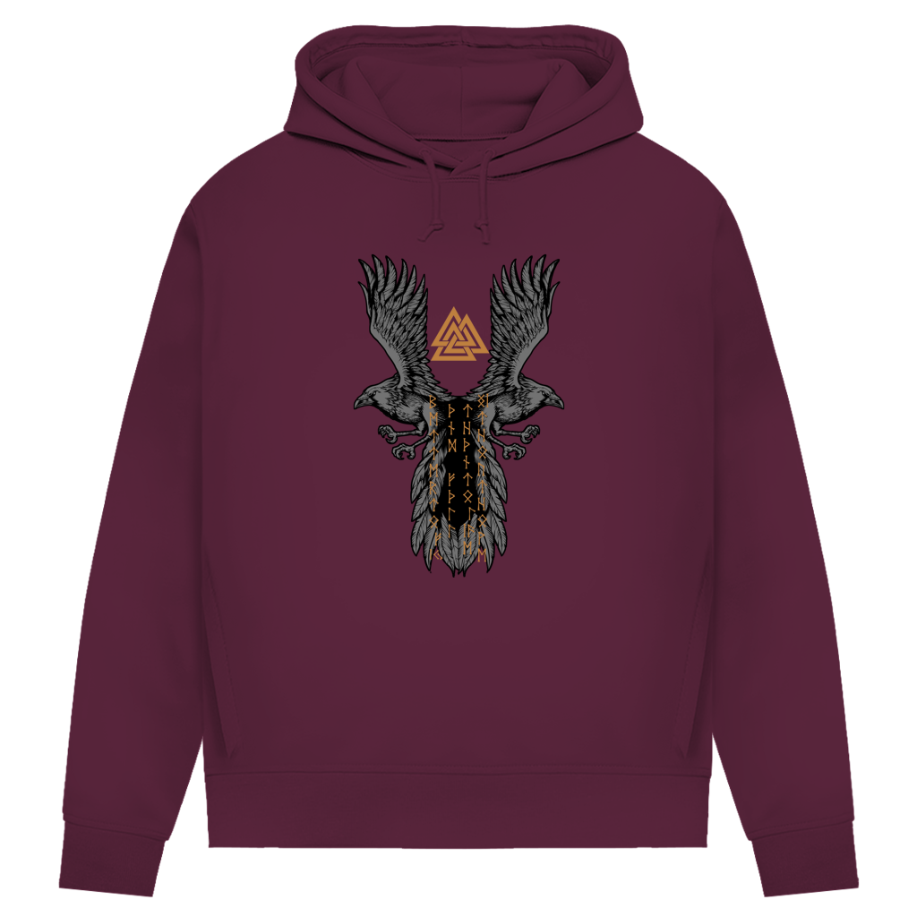 Hugin & Munin – Valknut und Runen - Damen Premium Hoodie
