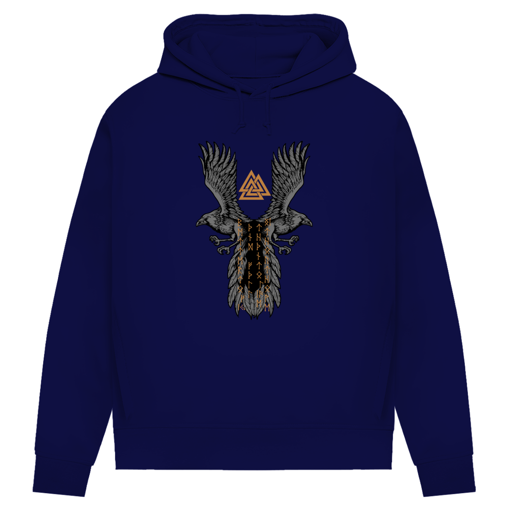 Hugin & Munin – Valknut und Runen - Damen Premium Hoodie