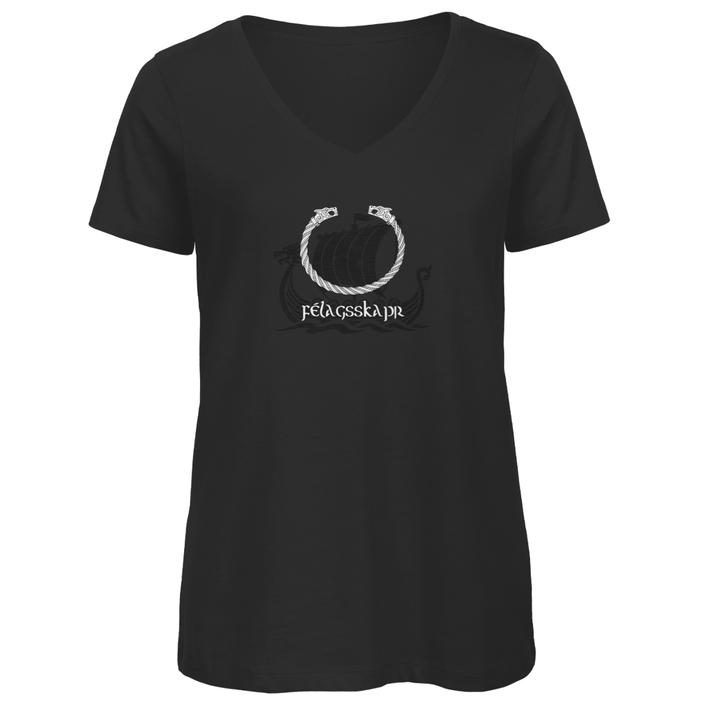 Félagsskapr - Nordische Verbundenheit - Damen Premium V-Neck T-Shirt