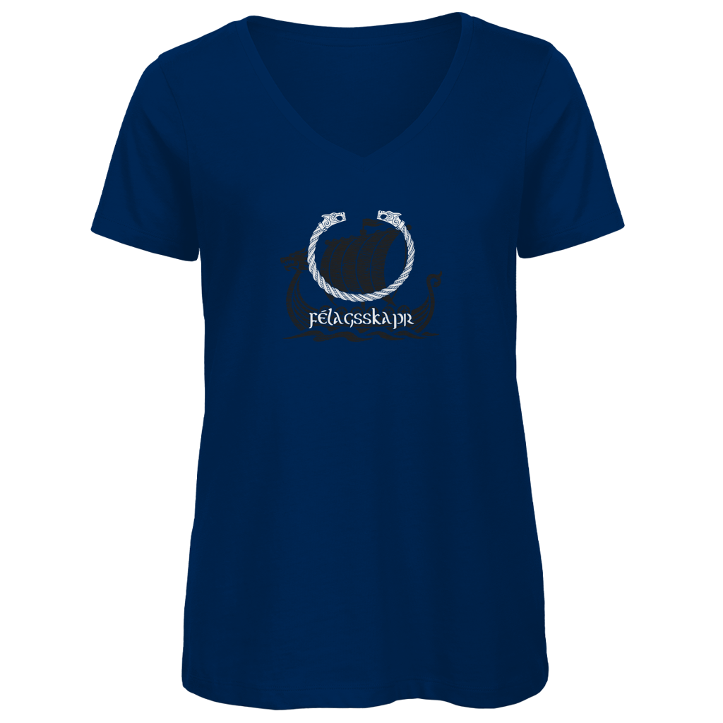 Félagsskapr - Nordische Verbundenheit - Damen Premium V-Neck T-Shirt