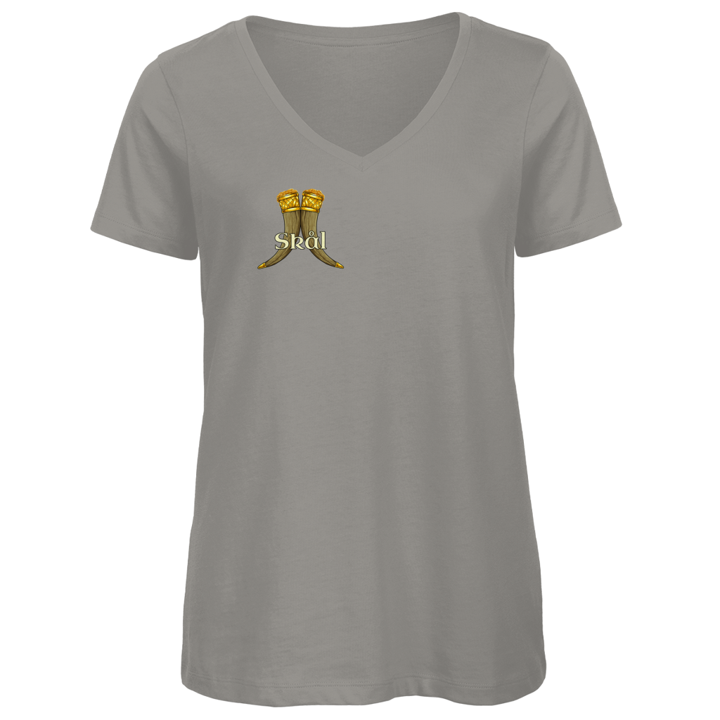 Skål - Trinkhörner - Damen Premium V-Neck T-Shirt