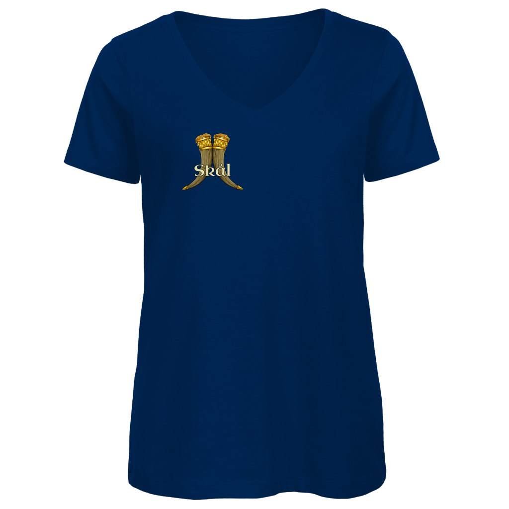 Skål - Trinkhörner - Damen Premium V-Neck T-Shirt