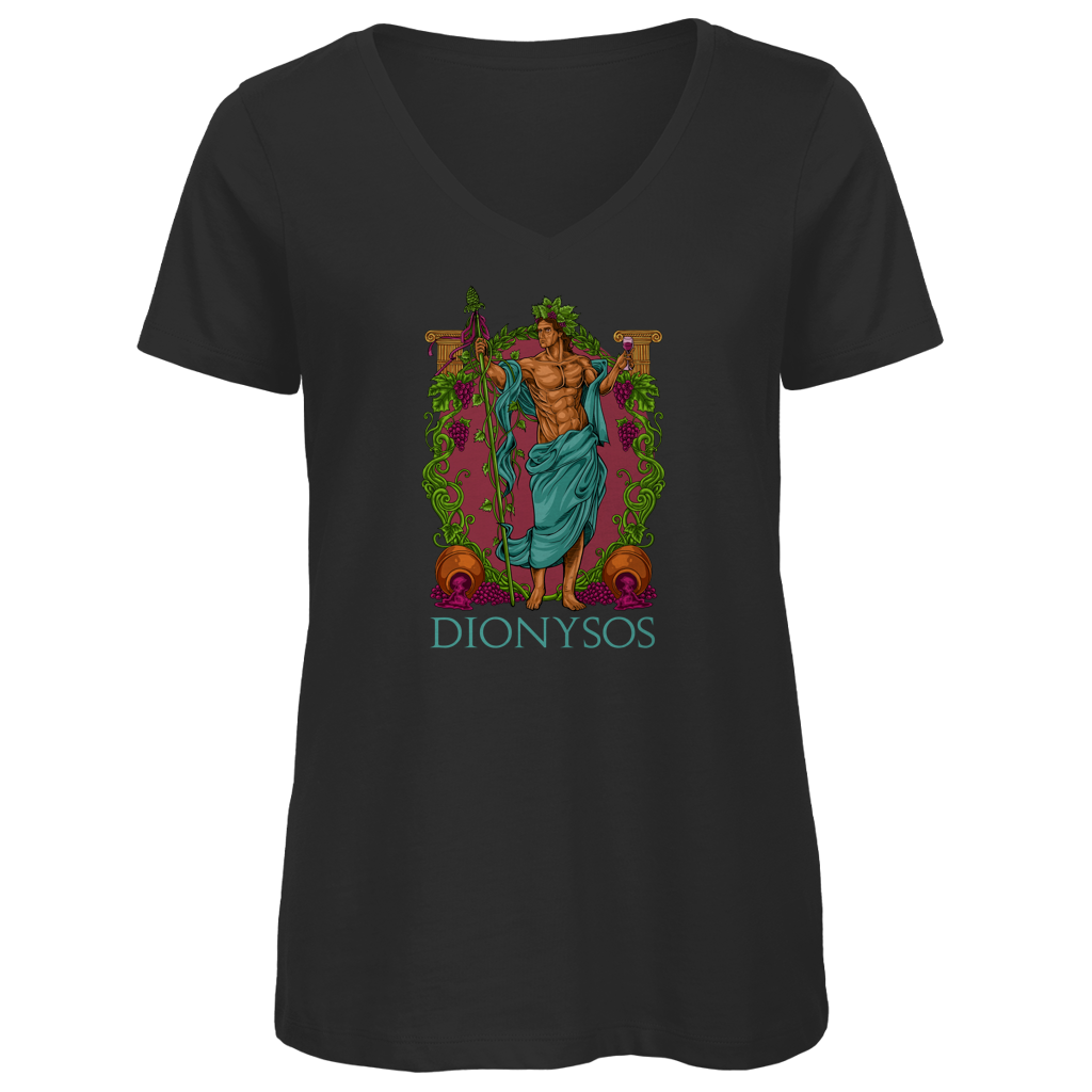 Dionysos - Griechischer Gott - Damen Premium V-Neck T-Shirt