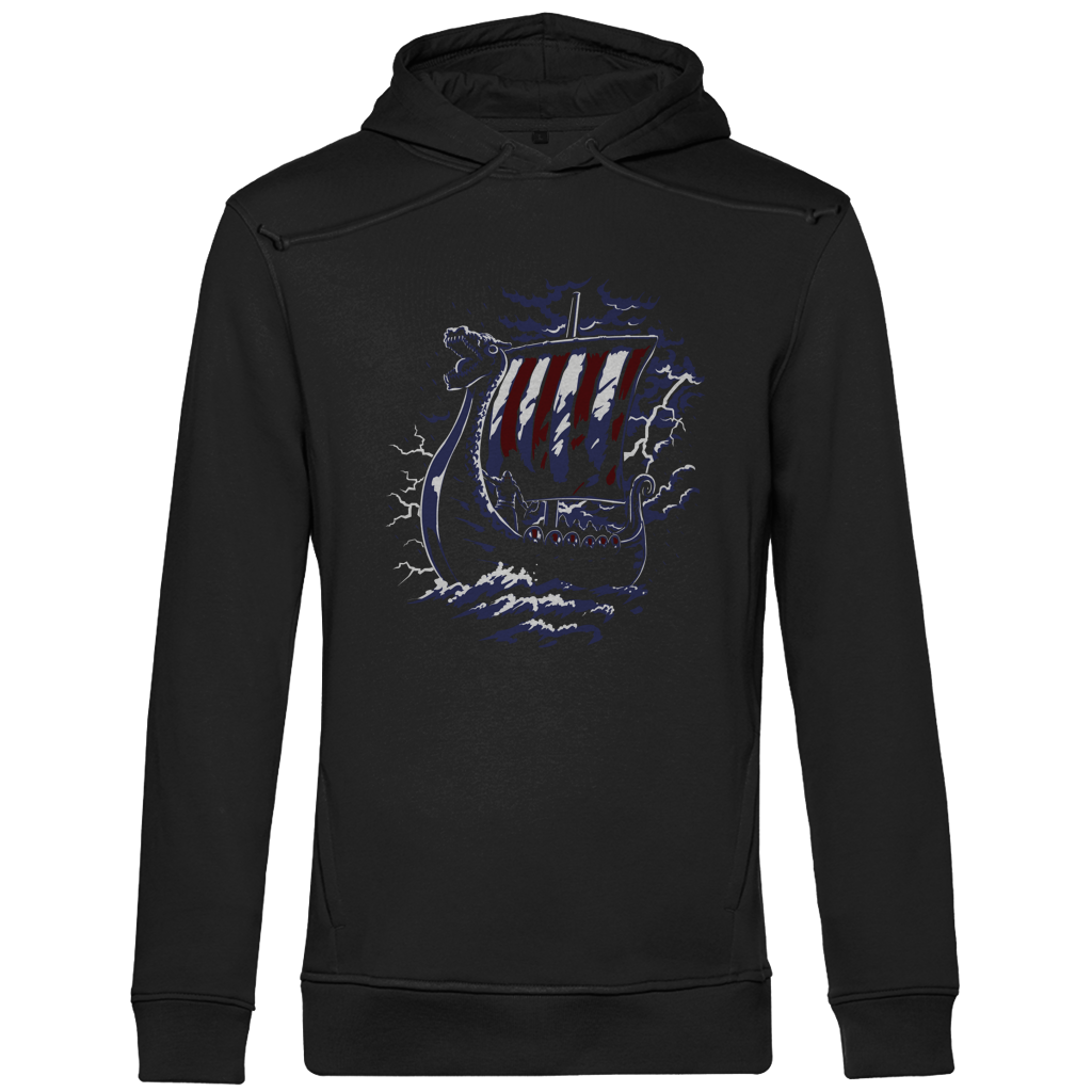 Drachenkopf-Wikingerschiff - Herren Premium Hoodie