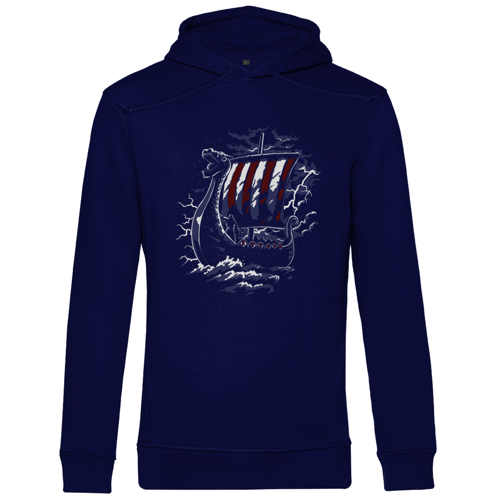 Drachenkopf-Wikingerschiff - Herren Premium Hoodie