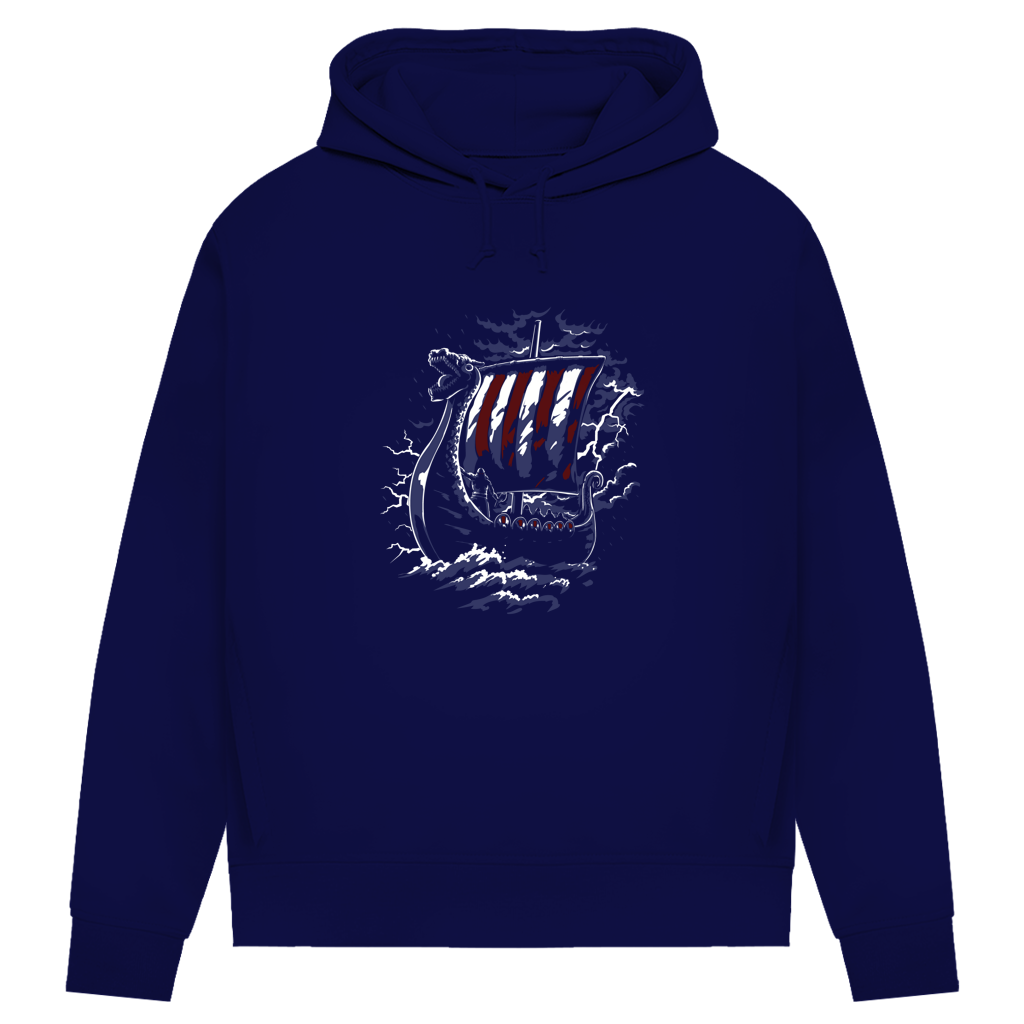 Drachenkopf-Wikingerschiff - Damen Premium Hoodie