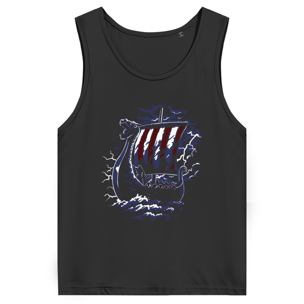 Drachenkopf-Wikingerschiff - Herren Premium Tank Top
