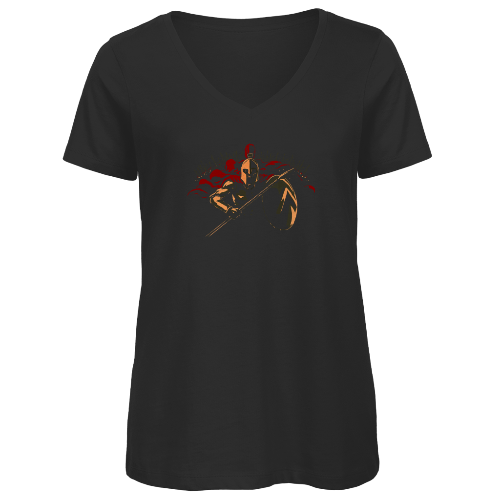 Sparta Krieger Leonidas - Damen Premium V-Neck T-Shirt
