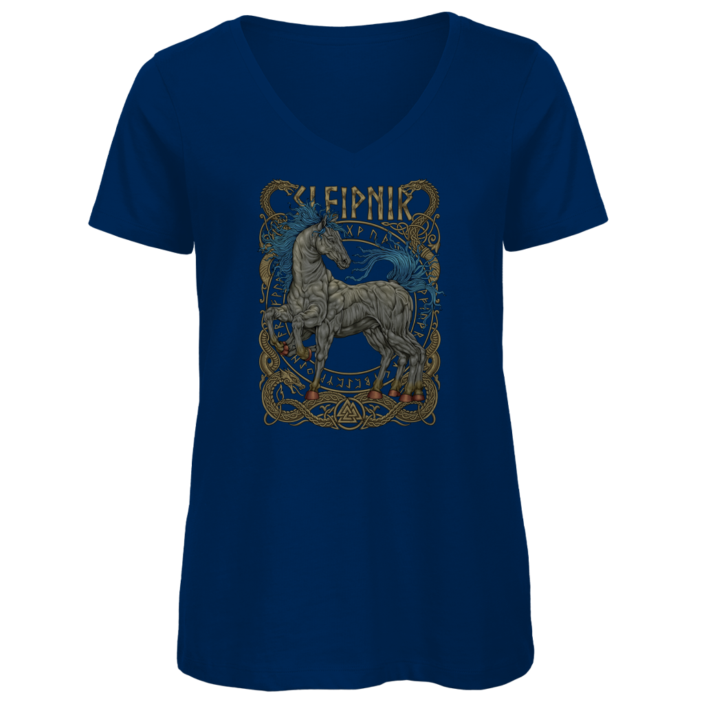 Sleipnir - Damen Premium V-Neck T-Shirt
