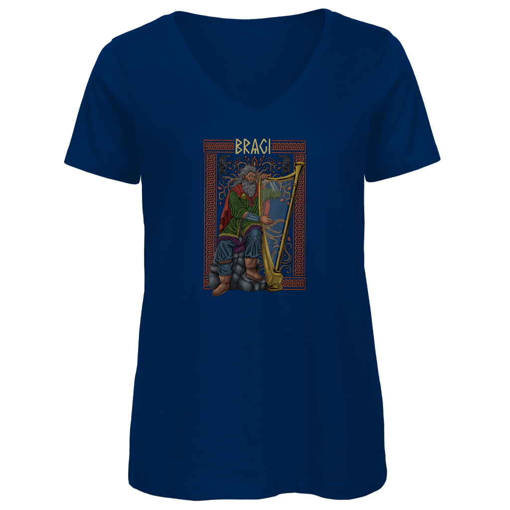 Bragi - Gott der Dichtkunst - Damen Premium V-Neck T-Shirt