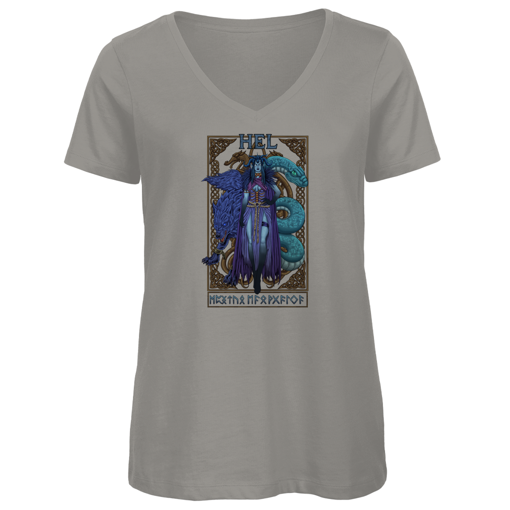 Hel - Göttin der Unterwelt - Damen Premium V-Neck T-Shirt