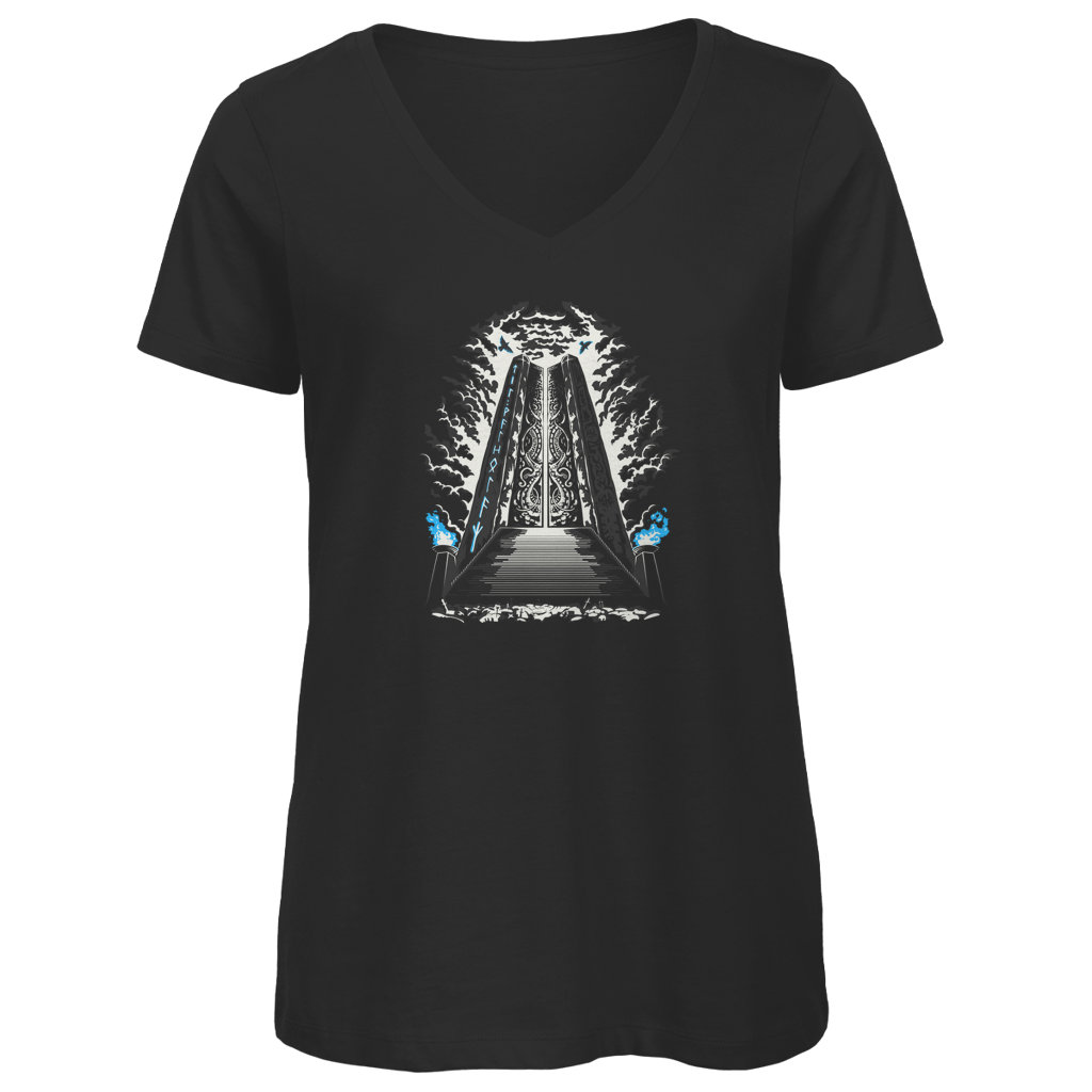 Nordisches Tor - Damen Premium V-Neck T-Shirt