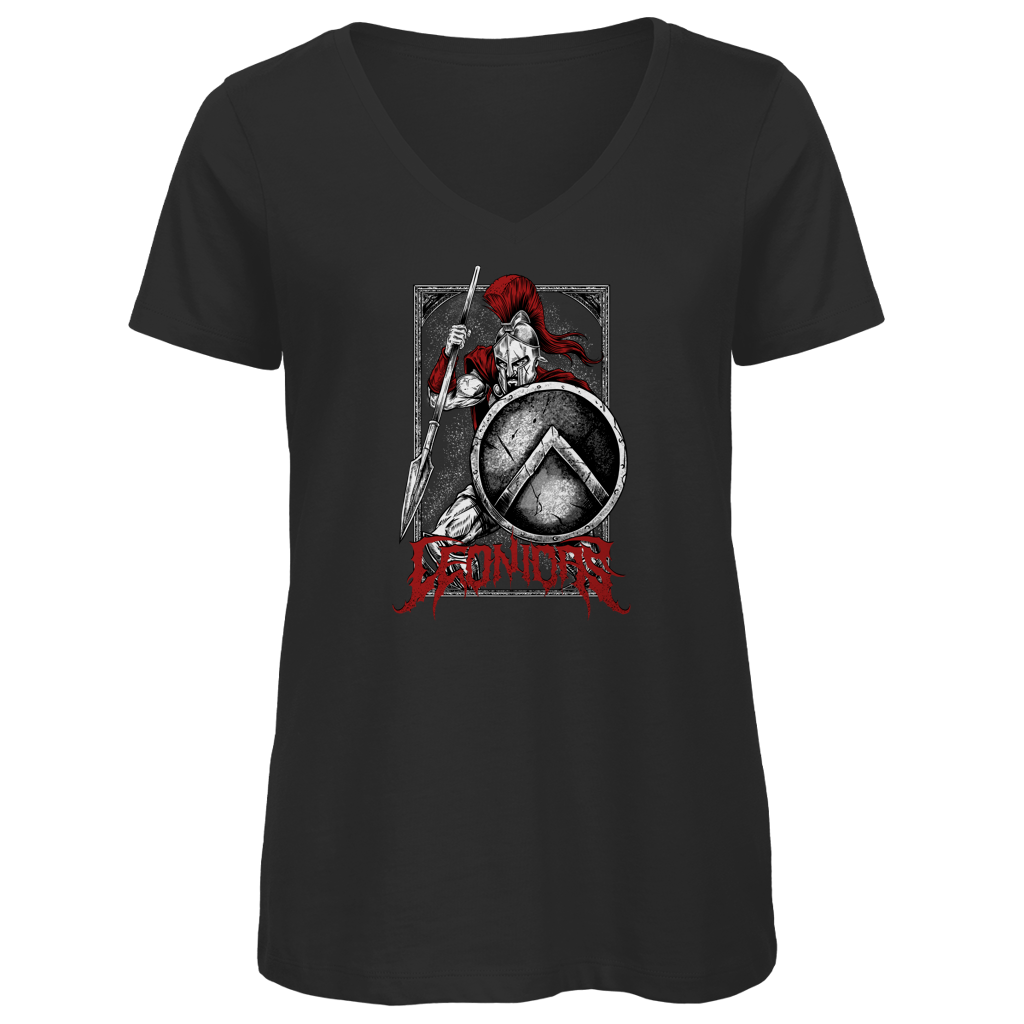 Leonidas - Damen Premium V-Neck T-Shirt