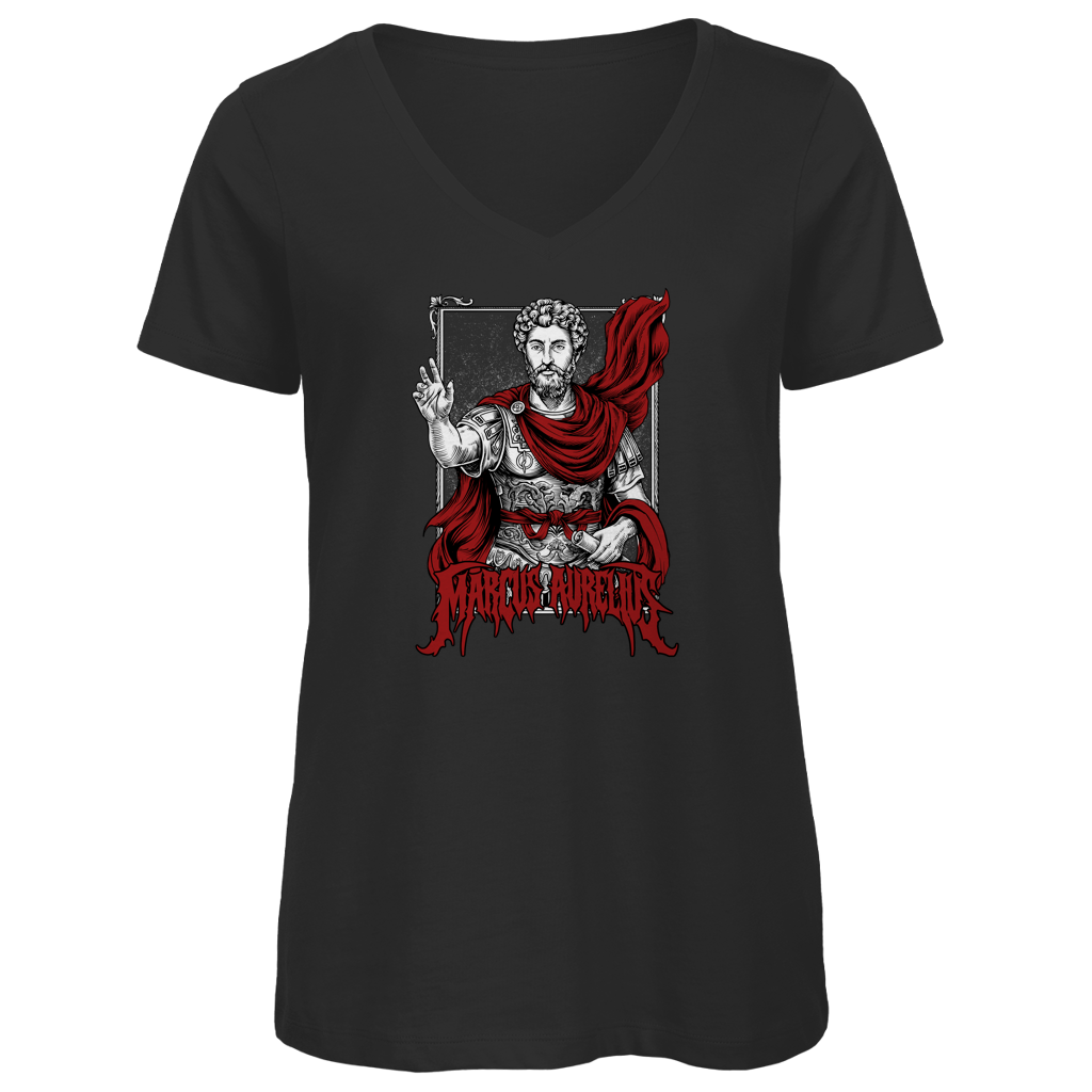 Marcus Aurelius - Damen Premium V-Neck T-Shirt
