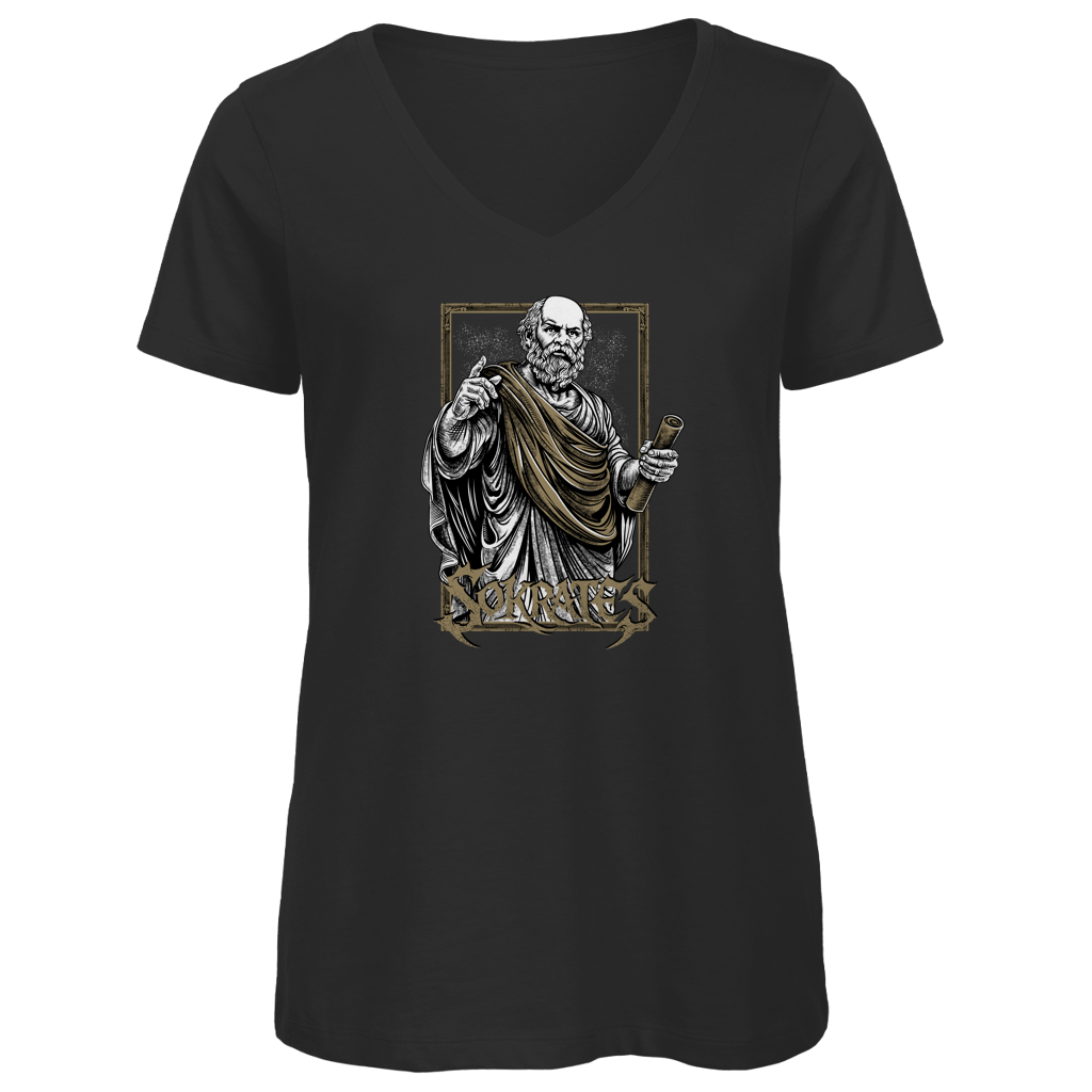 Sokrates - Damen Premium V-Neck T-Shirt