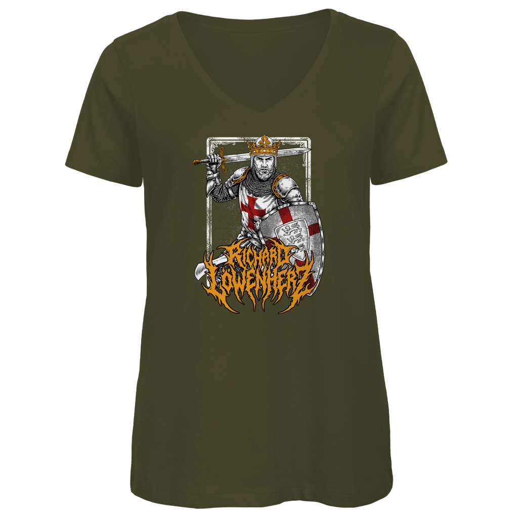 Richard Löwenherz - Damen Premium V-Neck T-Shirt