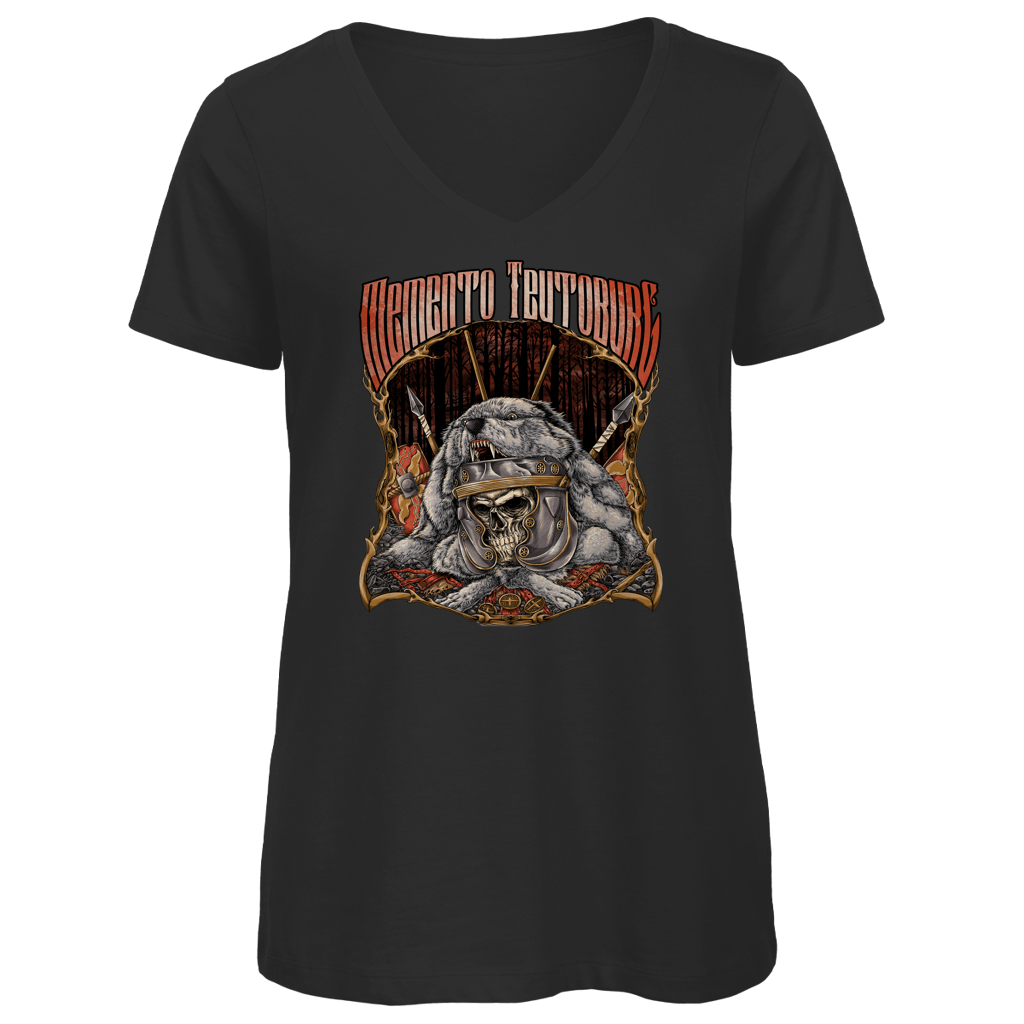 Memento Teutoburg - Damen Premium V-Neck T-Shirt