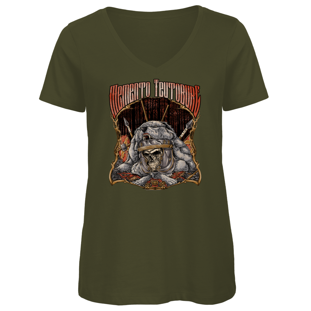 Memento Teutoburg - Damen Premium V-Neck T-Shirt
