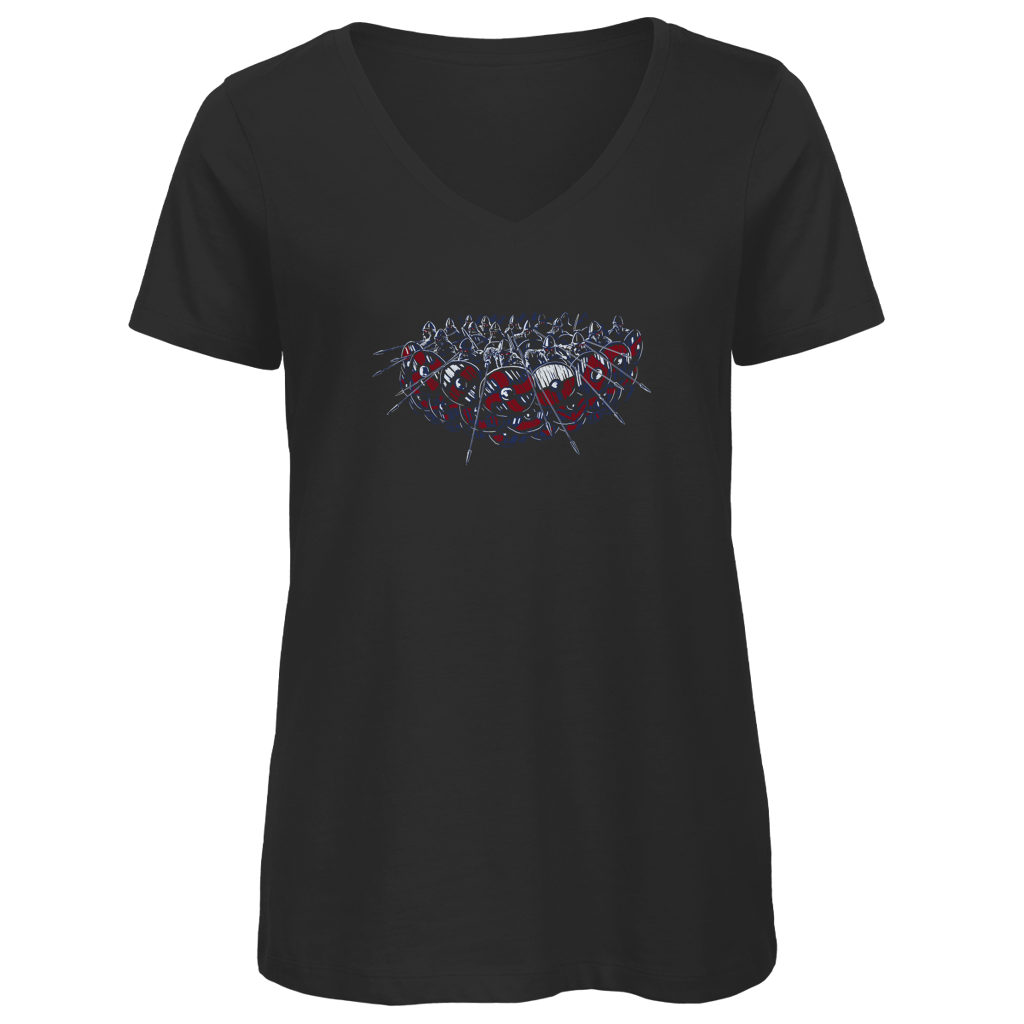 Schildwall - Damen Premium V-Neck T-Shirt