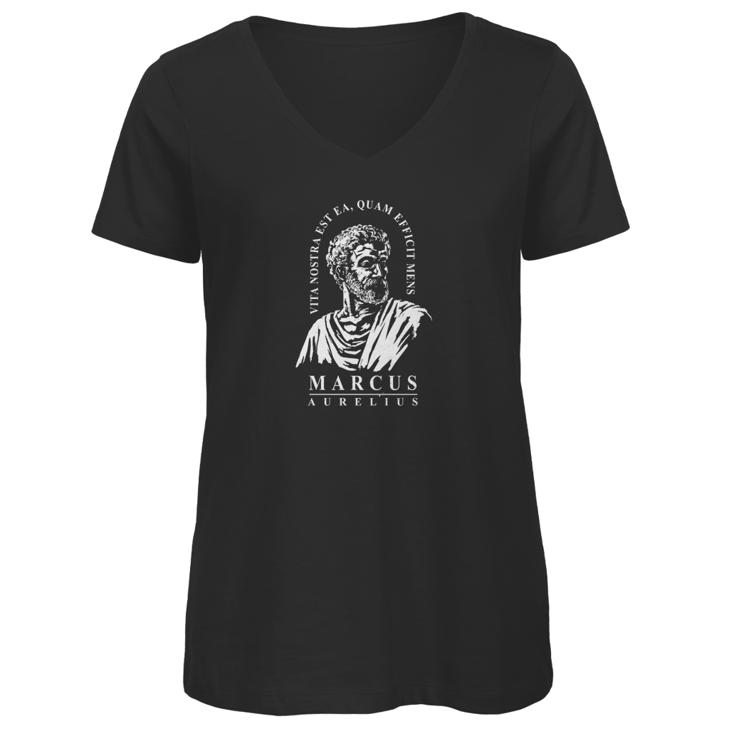Vita nostra est ea, quam efficit mens - Damen Premium V-Neck T-Shirt