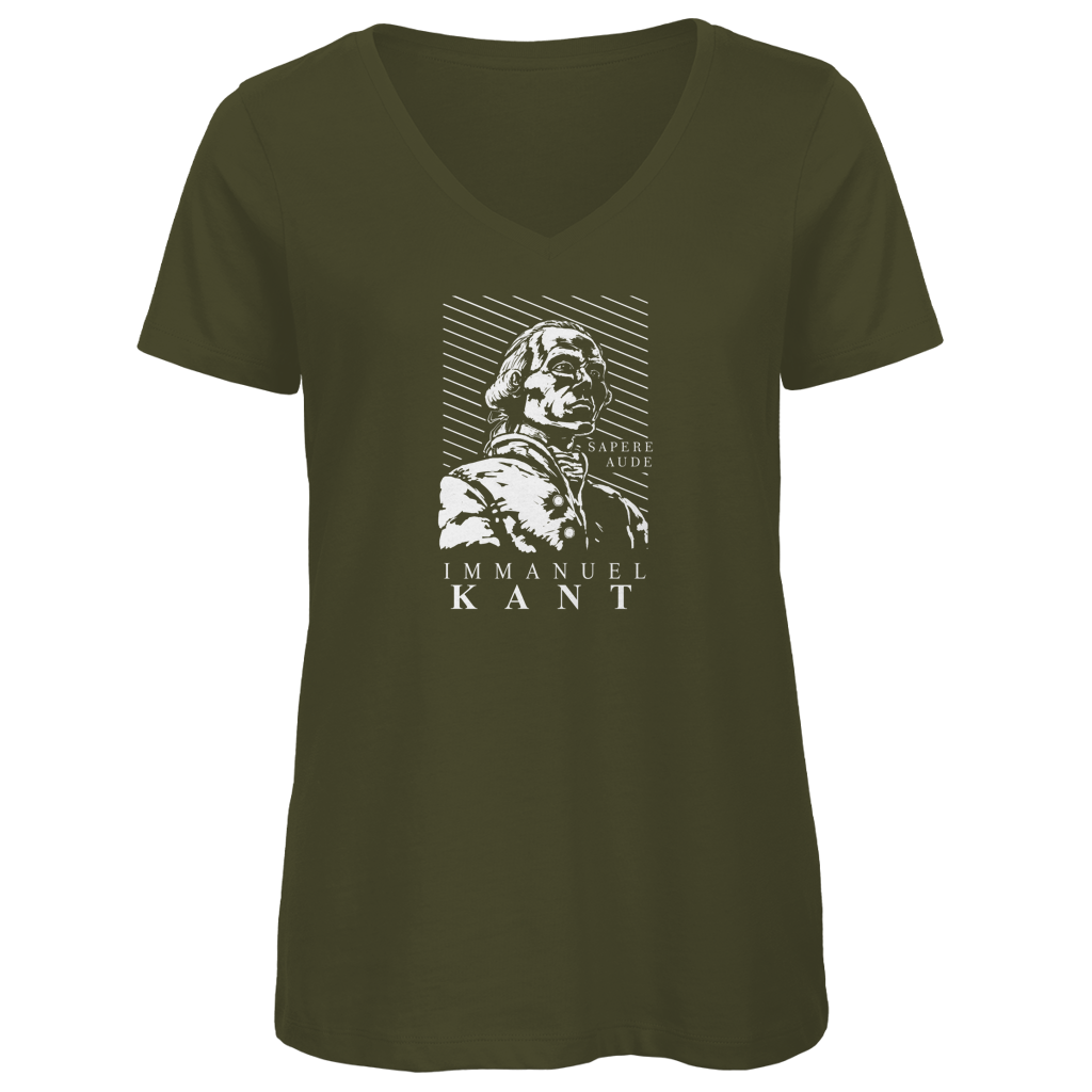 Sapere Aude - Kant - Damen Premium V-Neck T-Shirt