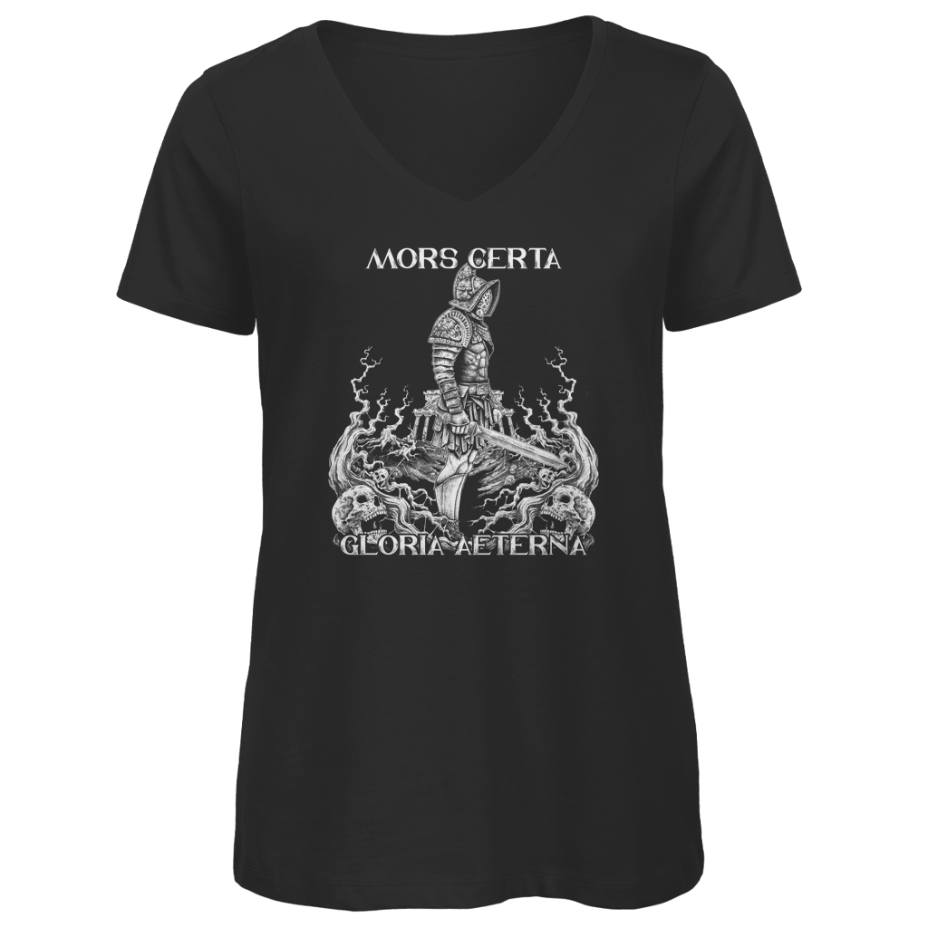Mors Certa Gloria Aeterna - Damen Premium V-Neck T-Shirt