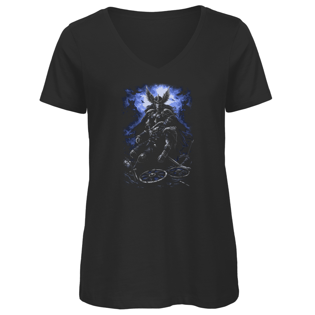 Walküren auf dem Schlachtfeld - Damen Premium V-Neck T-Shirt