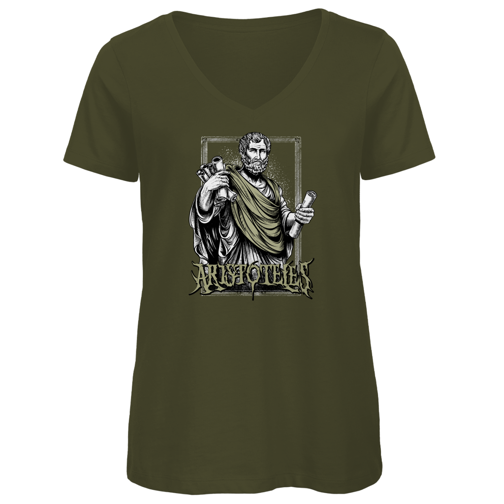 Aristoteles - Damen Premium V-Neck T-Shirt